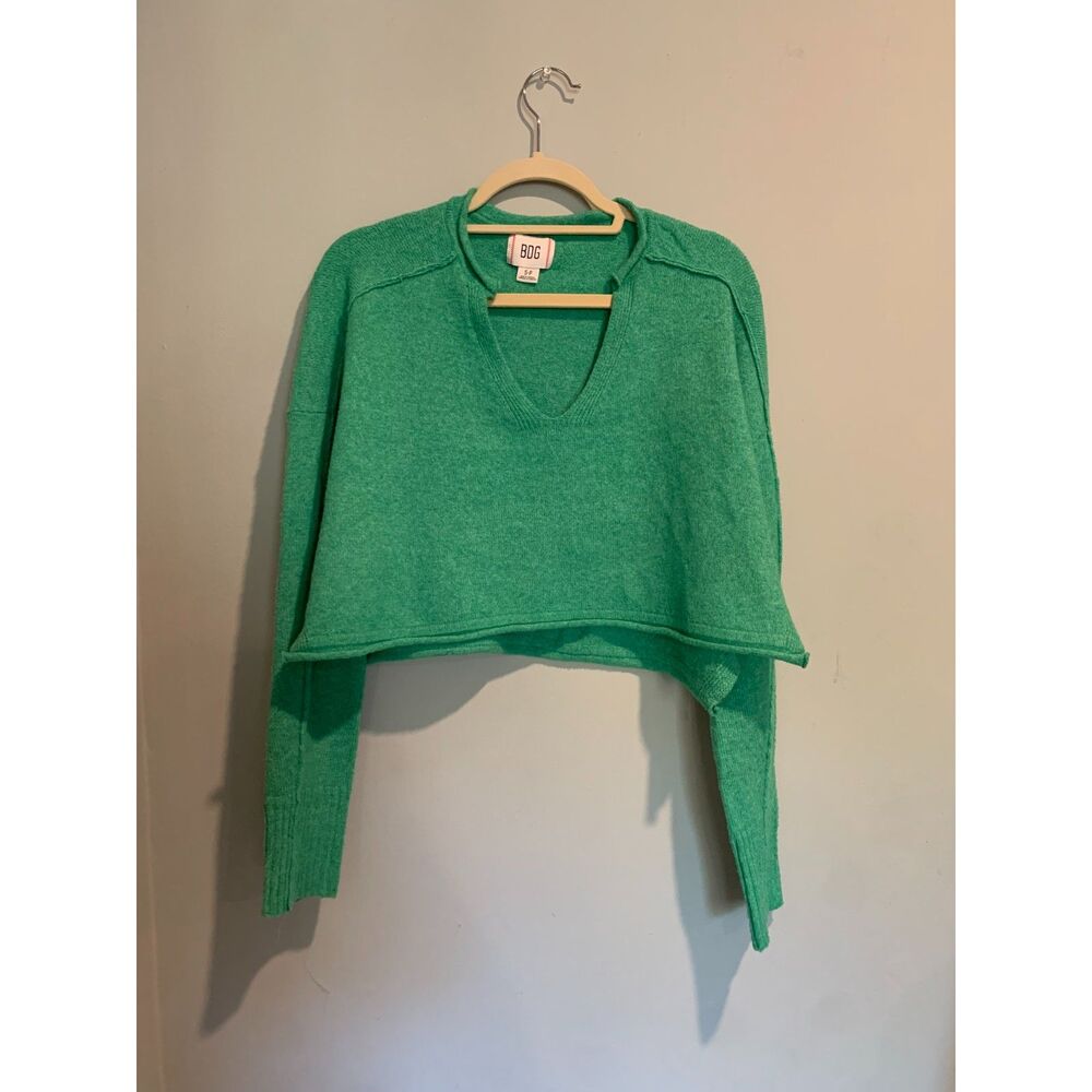 BDG Green Crop Top Sweater
